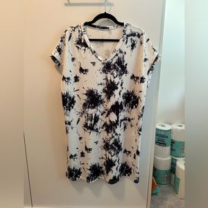 Tie dye tshirt dress